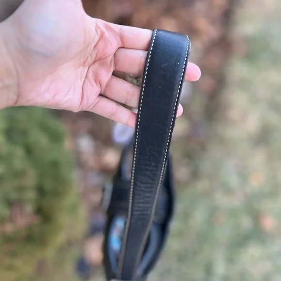 Coach Hampton Black Leather Shoulder Bag ๐ค Y2K - Picture 3 of 16